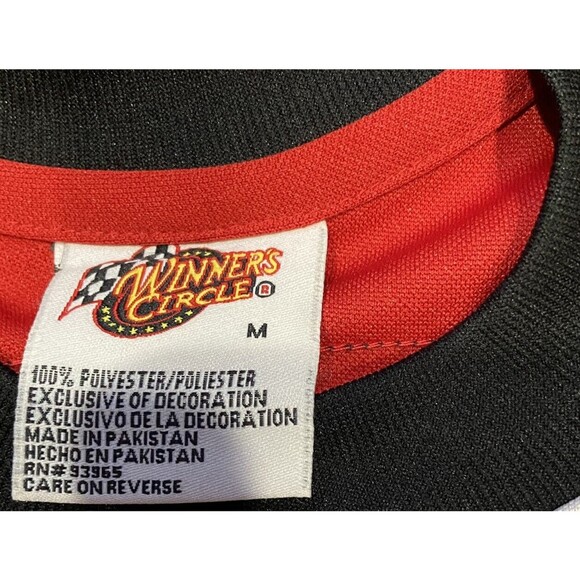 Vintage 90s Budweiser Dale Earnhardt Jr White Embroidered Hockey Jersey Sz M - Picture 3 of 4